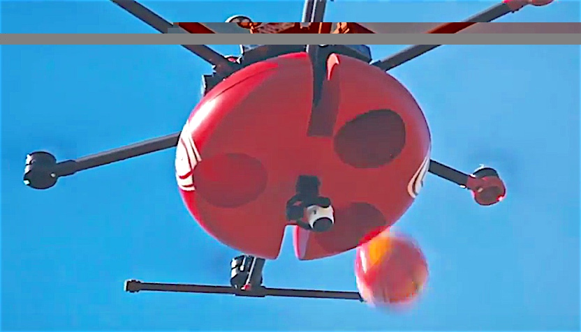 Block fire, l'invention d'un drone pompier qui « bombarde » les