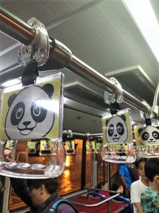 En quittant Wutaishan : Aéroport avec pandas