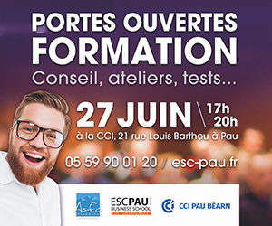 ESC Pau : Portes ouvertes formation, le 27 juin 2019 de 17h à 20h